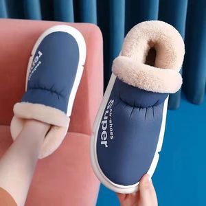 Pantofole invernali da donna da uomo in peluche da casa unisex con suola piatta spessa calzature in cotone caldo stivaletti da neve coppia da donna 231110