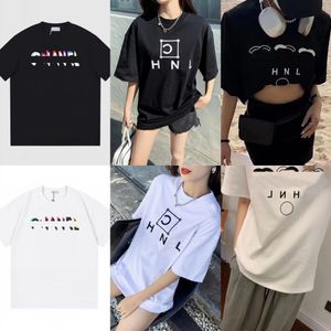 Women's T Shirt Oversized Letters Designer Tops European Tide Tees Cotton Loose T-shirts Summer Slippers Style Luxurys Apparel 5XL