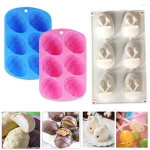 Moldes de cozimento geléia de pudim de molde de molde de chocolate decoração de silicone cupcake pan de páscoa ovo