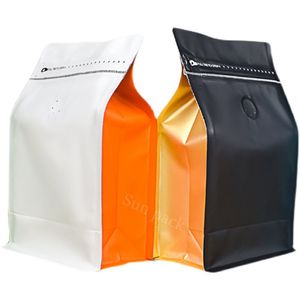 Storage Boxes Bins 50PCS Custom Printed Colorful Aluminum Foil Matt 05lb 1lb 2lb 1kg Coffee Packaging Bag With and Resealable Tzipper 230410