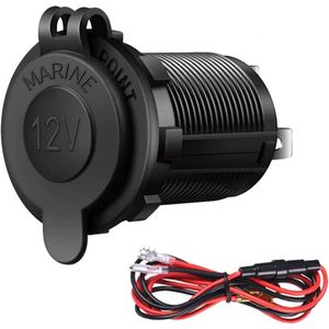 Ny cigarettändare sockelbil Marin motorcykel ATV RV Lighter Socket 12V Waterproof Plug