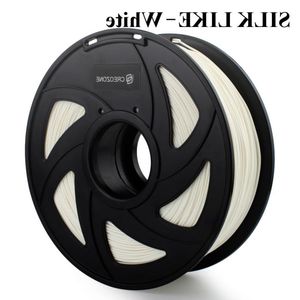 Freeshipping Premium Quality 3D Filament SILK LIKE White PLA Filament 175mm 1kg 3D Plastic Filament Almbt