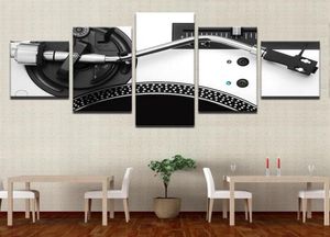 Modułowy obraz płótno HD wydrukowane 5 sztuk bezfractred muzyka DJ Mikser Mikser Malking Wall Art Home Decor Pictures238z5307620