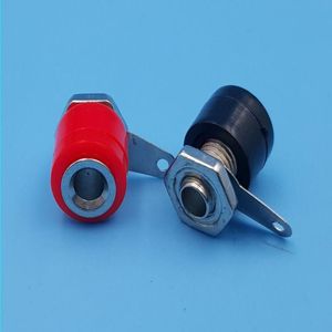 1000 peças 4mm painel banana tomada de teste sonda ligação post porca conector conector vermelho e preto cada 50 uddgc