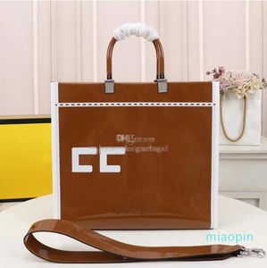 2023-Designer bag neutral leather handbag Stylish fresh womens shoulder bag Portable large capacity crossbody bag