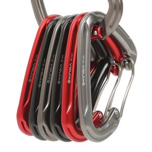 Cords Slings and Webbing XINDA Outdoor Quickdraw Springloaded Gate Rock Climbing Straight Bent Wire gate Aluminum Carabiner Protect Kits Professional 230411