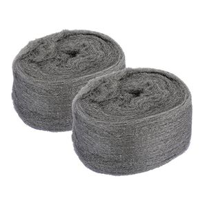Freeshipping 2 Pcs/lot Steel Wool 0000 Ultra Fine Metal Fibre Wool Pads For Stone and Wood Grinding Polishing Hand Tools Qvfus