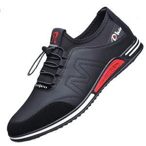 Dress Shoes Fashion Men Leather Comfy Slip Increased Heel 6CM Footwear Mens Casual Male Office Business Outdoor Sport Sneakers 230412