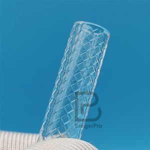 Hollow Quartz Checkerboard Pillars Terp Slurper Banger Insert Custom Sandblated Dab Pillar Bead 6mmOD 8mmOD 20mm 25mm 30mm 35mm Length Wholesale