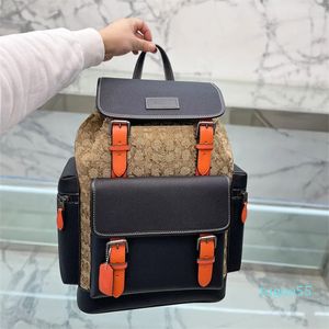 designer backpack handbag letter large capacity Temperament hiking bag versatile gift backpack Material Leather styles good