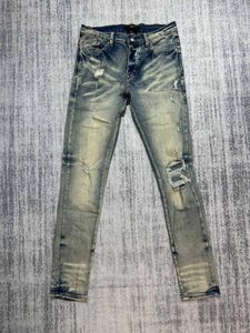 Men's Jeans What Brand Of Are In Style Destroyed Distressed Ripped Vintage Denim Pants Elastic Stretch Slim Skinny Trousers