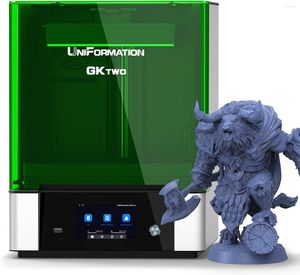 Printers UniFormation GKtwo Resin Printer 8K 10.3'' UV 3D With Heater And Odor Removal Technology Screwless