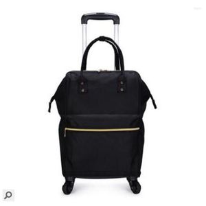 ダッフェルバッグブランドキャリーラゲッジバックパックバッグ二重の使用女性旅行トロリーホイールホイールスーツケース
