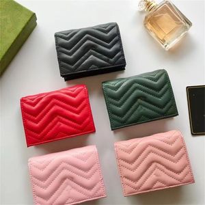 Mens Wallet Brand Designe Purses For Women Luxury Purse Water Wave Deluxe Leather Wallets Men Size Money Clip 11x8x3cm 7a