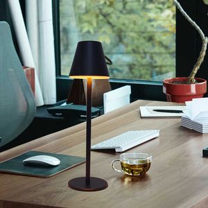 Desk Lamps Creative Office Restaurant Bar Table Rechargeable Study Reading Touch Led Desk Light Lamp With Usb Charging Port Cordless P230412