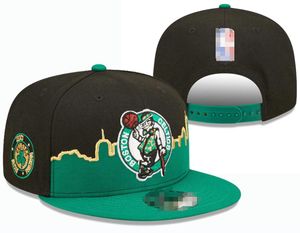 Boston''celtics''ball Caps 2023-24 unisex mode bomull baseball cap snapback hatt män kvinnor sol hat broderi vår sommar mössa grossist a4