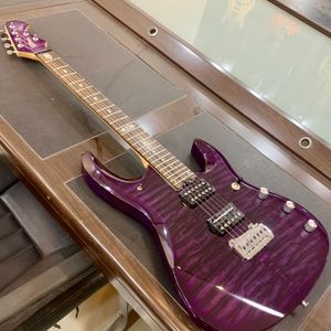 Transparent lila musikman JP6 Electric Guitar John Petrucci Signature Musicman 6 Strings Anpassade Guitarra Bolt på nacken