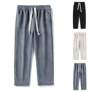 Pantaloni da uomo 8 Taglia semplice 50 da uomo Pantaloni sportivi da uomo in vita elastica in velluto a coste Vintage Skinny Slim