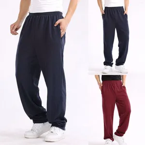 Calças masculinas harajuku homens sweatpants cintura elástica baggy corredores streetwear esportes retos masculino sólido calças casuais pantalones