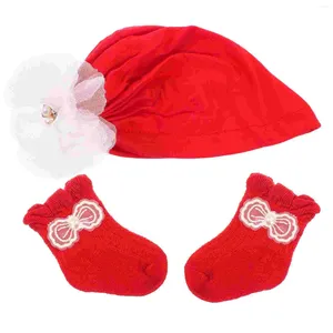 Bandanas 1 Set Baby Girl Hat Decorative Born Socks Cotton For Infant