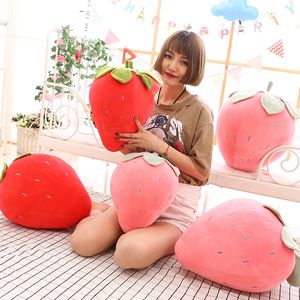 Fragola Frutta Peluche Imitazione Frutta Estremamente Morbida Fragola Cuscino da tiro Boutique 8 pollici Grab Machine Bambola Giocattolo Regalo