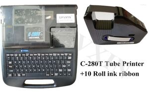 C-280T Kablo I.D Yazıcı İngilizce Ekranı Bilgisayara Bağlanabilir Bir Bilgisayar Elektronik Yazı Makinesi Ferrule Baskı Makin