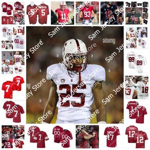 NCAA Cucite Custom Stanford Cardinal Football Jersey 18 Austin Hooper 79 Foster Sarell 2 Curtis Robinson 15 Davis Mills 10 Jack West 6 Andres Fox 8 Treyjohn Butler