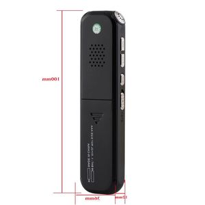 FreeShipping Professional Smart Voice Recorder 8GB 16GB Support Playback Digital MIC Recording Password Protection MP3 Player for Meeti Lbbf