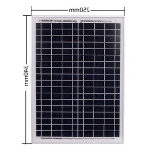 Freeshipping 18V20W Solpaneler 12V/24V Solar Controller med USB -gränssnittskomum