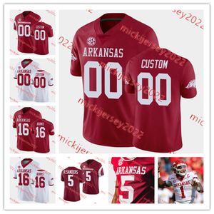 Josh Liddell David Williams Arkansas Football Jersey Frank Ragnow 3 Alex Collins 5 Darren McFadden 2 Kamren Curl Arkansas Jerseys Custom Stitched Mens Youth