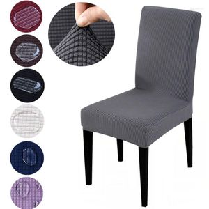 Chair Covers Jacquard Slipcover Adjustable Dining Room Seat Protector Housse Chaise For Home Office Stool Cover Chairs