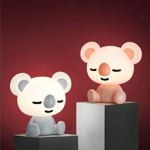 Lamps Shades Cartoon Animal Led Night Light for Baby Children's Room Kids Christmas Gift Bedside Decor Bear USB Lights 230411