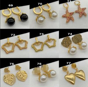 Multiple style Designed Enamel Earrings Hoop Ear Stud leaf Banshee Medusa Head Portrait 18K Gold Plated Starfish Ladies Earrings Designer Jewelry Women MER719
