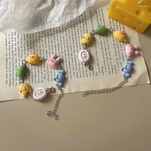 Charm Bracelets Children's Cartoon Bracelet For Children Zoo Meeting Elephant Sheep Duck Frog Tiger Jewelry Pulseras