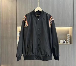 BJH806 4XL 검은 야구 재킷 스탠드 칼라 남자 디자이너 재킷 스프링 남성 코트