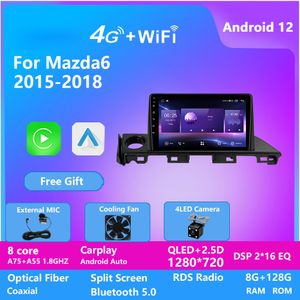 IPS-skärm 9 tum Android-bilvideospelare för Mazda Atenza 2016-2018 8 Core GPS Navigation Radio Multimedia Stereo WiFi BT Auto Carplay