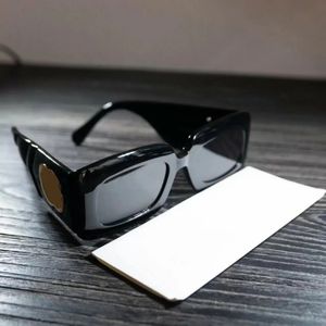 2022 Fashion Classic Design spolaryzowane 2023 Luksusowe okulary przeciwsłoneczne 0811s Czarne szaro prostokątne okulary słoneczne Kobiety