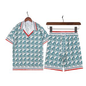 2024 Kazabaş Tasarımcı Gömlek Erkek Düğmesi Gömlekler Baskı Bowling Gömlek Hawaii Çiçek Gündelik Gömlekler Erkekler İnce Fit Kısa Kollu Elbise Hawai Belkis Üst M-3XL