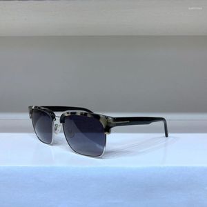 Sunglasses Square Half Frame Beige Tortoiseshell High Quality Men's 16 Fashion Women's Prescription Glasses Gradient Lens