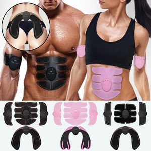 Other Massage Items Battery/Recharge Abdominal Belt Electrical Ems Muscle Stimulation Buttocks Hip Fitness Bodybuilding Slimming ABS Trainer 230412