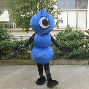 Halloween Blue Ant Mascot Costume Cartoon Anime Postacie Unisex Dorośli rozmiar świątecznej imprezy na zewnątrz strój reklamowy