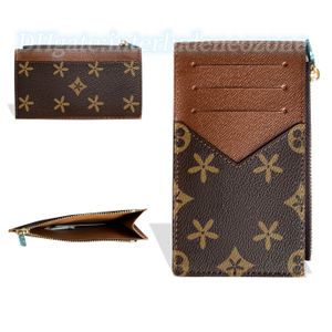 M30271 Para çantası kartı soğuk daha fazla orijinal deri cüzdan 4 kart yuvası lüks tasarımcılar para torbaları erkekler fermuarlı çantalar kadın kart sahibi çiçek anahtarlı cüzdan anahtar torbası