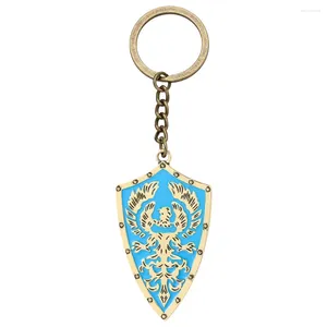 Keychains Soul Of Darkness Fashion Keychain Metal Shield Enamel Keyring Key Chain For Women Men Birthday Gift