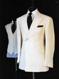 Abiti da uomo Blazer da giacca da uomo doppiopetto personalizzati Costume di Halloween Elegante per matrimonio da uomo di lusso Tre pezzi