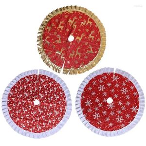 Christmas Decorations Snowflake Tree Skirt Durable And Comfortable Household Products Printed Scene Supplies