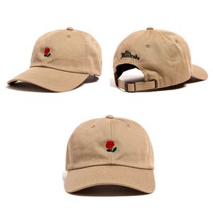 Ball Caps Woman Embroidery Cotton Baseball Cap Boys Girls Snapbk Hip Hop Flat Hat Cotton Rose embroidered baseball cap fashion wild hat P230412