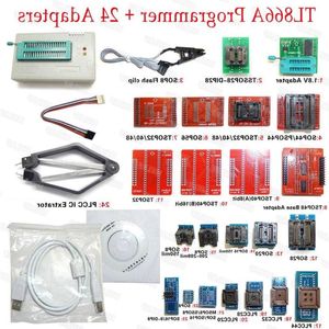 Бесплатная доставка, универсальный USB-программатор TL866A EPROM FLASH BIOS, 24 адаптера, экстрактор, зажим / 100% оригинал Xuxpk