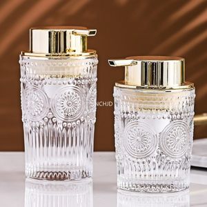 Flytande tvål dispenser 300400 ml glas badrum mousse skum tom påfyllning underbotten hand sanitizer dusch gel tillbehör set 230411