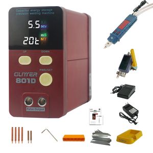801D Spot Kaynakçı Ev Halkı DIY Elde Taşınır Enerji Depolama 18650 Pil Spot Kaynak Makinesi Cep Telefonu Pil Onarımı