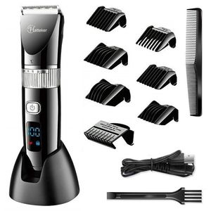 Hårtrimmer Washable Cordless Professional Hair Clipper för män Uppladdningsbar Korg Bollkropp Skägg Hårtrimmer Barber Hårklippmaskin 230411